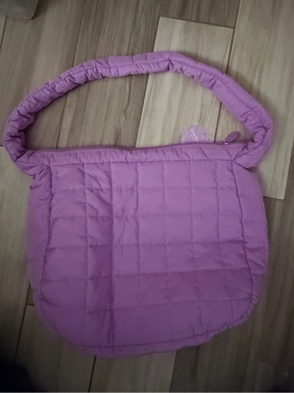 Ulta Beauty Quilted Shoulder Bag in Lavender NWT